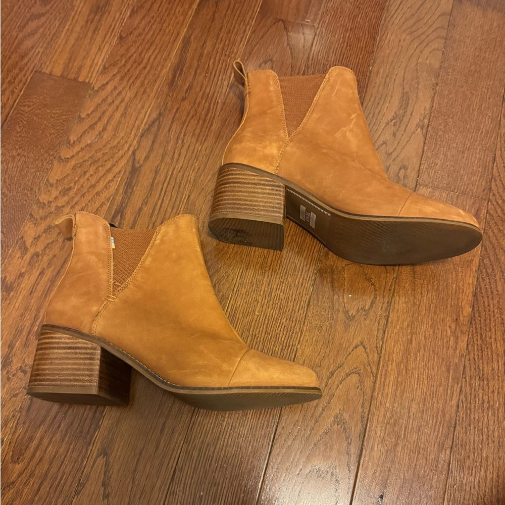 TOMS Brown Heeled Boots